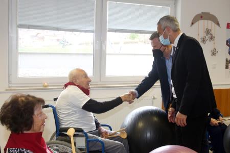 MINISTER JANEZ CIGLER KRALJ NA DELOVNEM OBISKU DEOS 37 FOTO LJUBO VUKELIČ